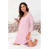 imageWiWi Nightgowns for Women Soft Long Sleeve Nightgown Plus Size Sleep Shirt Pajama Gown Viscose from Bamboo S4XApink