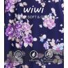 imageWiWi Nightgowns for Women Viscose from Bamboo Nightshirts Short Sleeve Nightshirt Sleep Gowns Loungewear Nightdress SXXLDark NavyPurple Floral