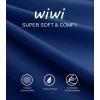 imageWiWi Soft Nightgowns for Women Viscose from Bamboo Sleep Shirts Plus Size Pajamas Short Sleeve Sleepwear S4XDblue Depth