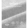 imageWiWi Viscose from Bamboo Nightgowns for Women Lightweight Casual Nightgown Short Sleeve Sleep Shirt Soft Summer Night SXXLAash Grey