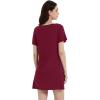 imageWiWi Viscose from Bamboo Nightgowns for Women Soft Short Sleeve Sleepwear Sleep Shirts Cool Nightwear SXXLWine