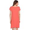 imageWiWi Womens Soft Nightgowns Night Shirt Short Sleeve Sleep Shirts Ladies Plus Size Sleepwear SXXLCcoral