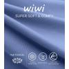 imageWiWi Womens Soft Nightgowns Night Shirt Short Sleeve Sleep Shirts Ladies Plus Size Sleepwear SXXLCfog Blue