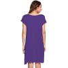 imageWiWi Womens Soft Nightgowns Night Shirt Short Sleeve Sleep Shirts Ladies Plus Size Sleepwear SXXLClilac