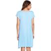 imageWiWi Womens Soft Nightgowns Night Shirt Short Sleeve Sleep Shirts Ladies Plus Size Sleepwear SXXLCpale Blue