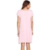 imageWiWi Womens Soft Nightgowns Night Shirt Short Sleeve Sleep Shirts Ladies Plus Size Sleepwear SXXLCpink