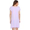 imageWiWi Womens Soft Nightgowns Night Shirt Short Sleeve Sleep Shirts Ladies Plus Size Sleepwear SXXLCtaro Purple