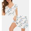 imageWiWi Womens Soft Nightgowns Night Shirt Short Sleeve Sleep Shirts Ladies Plus Size Sleepwear SXXLCwhiteGreen Dots