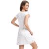 imageWiWi Womens Soft Nightgowns Night Shirt Short Sleeve Sleep Shirts Ladies Plus Size Sleepwear SXXLWhite Stars