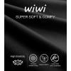 imageWiWi Womens Viscose from Bamboo Nightgowns Long Sleeve Crewneck Sleepshirts Casual Loose Gown Soft Sleep Shirt SXXLAblack