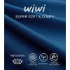 imageWiWi Bamboo Nightgowns for Women Soft Night Shirt Sleepwear Short Sleeve Lightweight Plus Size Sleepshirts S4XAink Blue
