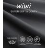 imageWiWi Bamboo Nightgowns for Women Soft Night Shirt Sleepwear Short Sleeve Lightweight Plus Size Sleepshirts S4XAiron Grey