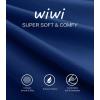 imageWiWi Bamboo Nightgowns for Women Soft Night Shirt Sleepwear Short Sleeve Lightweight Plus Size Sleepshirts S4XBlue Depth