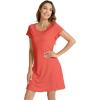 imageWiWi Bamboo Nightgowns for Women Soft Night Shirt Sleepwear Short Sleeve Lightweight Plus Size Sleepshirts S4XCoral