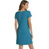 imageWiWi Bamboo Nightgowns for Women Soft Night Shirt Sleepwear Short Sleeve Lightweight Plus Size Sleepshirts S4XDark Teal