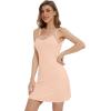 imageWiWi Bamboo Viscose Slip Nightgowns for Women Sexy Chemises Nightshirt Full Slips Spaghetti Strap Sleep Dress SXXLBeige