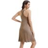 imageWiWi Nightgowns for Women Sleeveless Sleepwear Racerback Nightgown Soft Viscose from Bamboo Pajamas Sleepshirts SXXLCamel