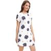 imageWiWi Nightgowns for Women Soft Short Sleeve Gowns Sleepwear Sleep Shirts Cool Nightwear Viscose from Bamboo SXXLDaisy