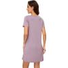 imageWiWi Nightgowns for Women Viscose from Bamboo Short Sleeve Pajama Dress with Pockets Nightshirt Gowns SXXLDeauville Mauve
