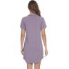 imageWiWi Nightgowns for Women Viscose from Bamboo Short Sleeve Pajama Gowns Button Down Nightshirts SXXLViolet