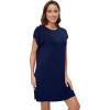 imageWiWi Nightgowns for Women Viscose from Bamboo Soft Nightgown Ladies Sleep Gowns SXXLNavy