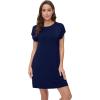 imageWiWi Nightgowns for Women Viscose from Bamboo Soft Nightgown Ladies Sleep Gowns SXXLNavy