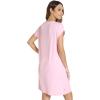 imageWiWi Nightgowns for Women Viscose from Bamboo Soft Nightgown Ladies Sleep Gowns SXXLPink