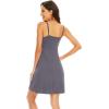 imageWiWi Slip Dress for Women Sleeveless Nightgowns Sexy Chemise Nightgown Full Slips Babydoll Viscose from Bamboo SXXLAdark Grey