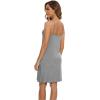 imageWiWi Slip Dress for Women Sleeveless Nightgowns Sexy Chemise Nightgown Full Slips Babydoll Viscose from Bamboo SXXLAheather Grey