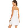 imageWiWi Slip Dress for Women Sleeveless Nightgowns Sexy Chemise Nightgown Full Slips Babydoll Viscose from Bamboo SXXLApure White