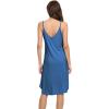 imageWiWi Slip Dress for Women Sleeveless Nightgowns Sexy Chemise Nightgown Full Slips Babydoll Viscose from Bamboo SXXLBprussian Blue