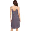 imageWiWi Slip Dress for Women Sleeveless Nightgowns Sexy Chemise Nightgown Full Slips Babydoll Viscose from Bamboo SXXLBpurplish Grey