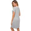 imageWiWi Soft Nightgown for Women Short Sleeve Sleep Shirts Plus Size Ladies Sleepwear Pajamas S4XHeather Grey