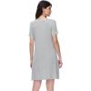imageWiWi Soft Viscose from Bamboo 3 in 1 MaternityDeliveryNursing Labor Nightgowns Breastfeeding Sleep Shirt Gowns SXXLAlight Heather Grey