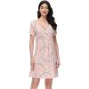 imageWiWi Soft Viscose from Bamboo 3 in 1 MaternityDeliveryNursing Labor Nightgowns Breastfeeding Sleep Shirt Gowns SXXLApinkFloral