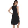 imageWiWi Tank Nightgown for Women Soft Comfy Sleeveless Sleep Gowns Viscose from Bamboo Pajama Sleepwear SXXLAblack