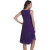 imageWiWi Tank Nightgown for Women Soft Comfy Sleeveless Sleep Gowns Viscose from Bamboo Pajama Sleepwear SXXLAdark Purple
