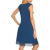 imageWiWi Tank Nightgown for Women Soft Comfy Sleeveless Sleep Gowns Viscose from Bamboo Pajama Sleepwear SXXLBink Blue