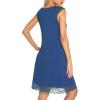 imageWiWi Tank Nightgown for Women Soft Comfy Sleeveless Sleep Gowns Viscose from Bamboo Pajama Sleepwear SXXLBprussian Blue