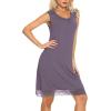 imageWiWi Tank Nightgown for Women Soft Comfy Sleeveless Sleep Gowns Viscose from Bamboo Pajama Sleepwear SXXLBviolet