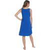 imageWiWi Tank Nightgown for Women Soft Comfy Sleeveless Sleep Gowns Viscose from Bamboo Pajama Sleepwear SXXLCbright Blue