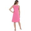 imageWiWi Tank Nightgown for Women Soft Comfy Sleeveless Sleep Gowns Viscose from Bamboo Pajama Sleepwear SXXLCraspberry Pink