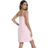 imageWiWi Viscose from Bamboo Nightgowns for Women Spaghetti Strap Sleep Dress Sexy Chemises Nightshirt SXXLPink