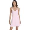 imageWiWi Viscose from Bamboo Nightgowns for Women Spaghetti Strap Sleep Dress Sexy Chemises Nightshirt SXXLPink