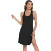 imageWiWi Viscose from Bamboo Nightgowns for Women Summer Tank Pajama Gowns Sleeveless Sleep Shirts SXXLBlack