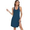 imageWiWi Viscose from Bamboo Nightgowns for Women Summer Tank Pajama Gowns Sleeveless Sleep Shirts SXXLPeacock Blue