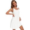 imageWiWi Viscose from Bamboo Nightgowns for Women Summer Tank Pajama Gowns Sleeveless Sleep Shirts SXXLWhite