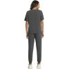imageWiWi Viscose from Bamboo Pajamas Set for Women Short Sleeve Loungewear 2 Piece Outfit Long Pants Jogger Sets Pjs SXXLCharcoal Heather