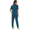 imageWiWi Viscose from Bamboo Pajamas Set for Women Short Sleeve Loungewear 2 Piece Outfit Long Pants Jogger Sets Pjs SXXLInk Blue