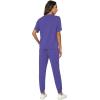 imageWiWi Viscose from Bamboo Pajamas Set for Women Short Sleeve Loungewear 2 Piece Outfit Long Pants Jogger Sets Pjs SXXLPeriwinkle3